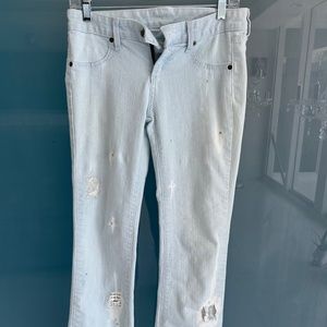 Carmar Blue jeans size 28 - metal inserts & rhinestones